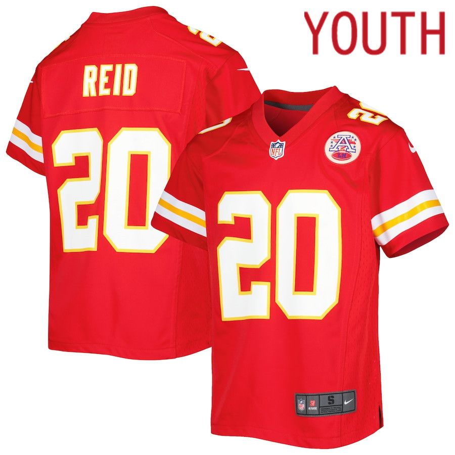 Youth Kansas City Chiefs #20 Justin Reid Nike Red Game NFL Jersey